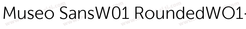 Museo SansW01 RoundedWO1字体转换